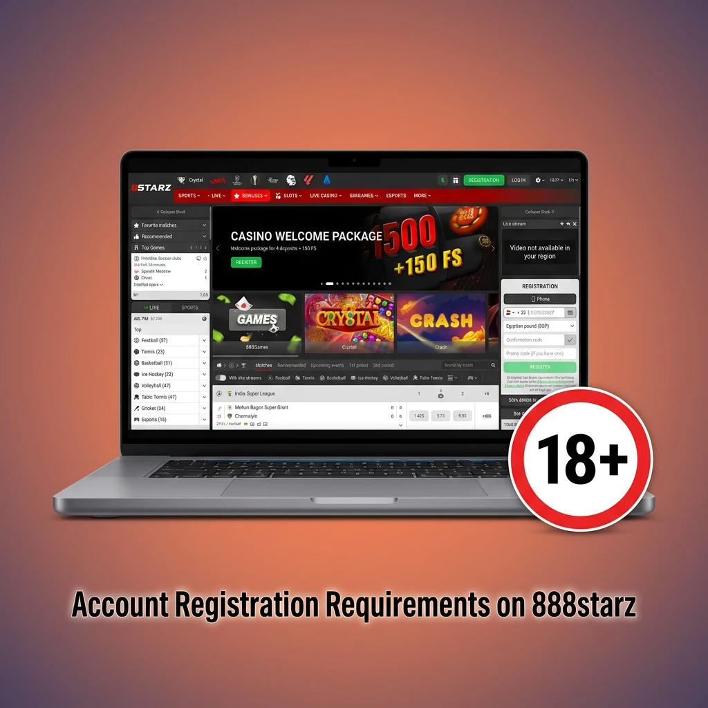 Account Registration Requirements on 888starz