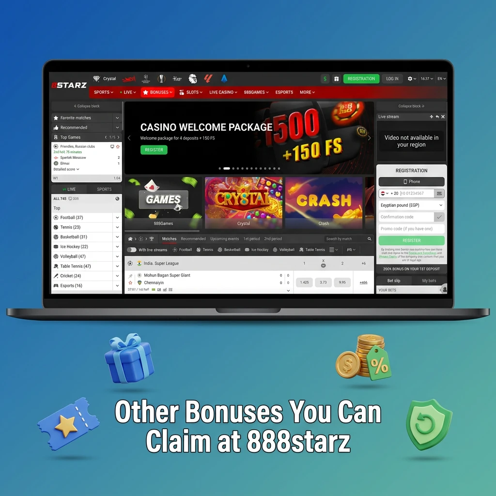 Other Bonuses You Can Claim at 888starz