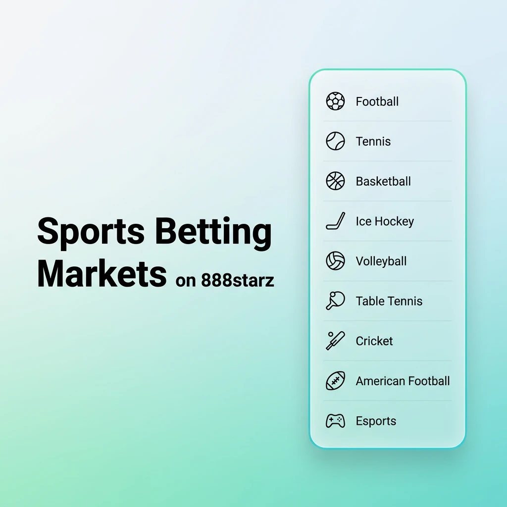 Sports Betting Markets on 888starz