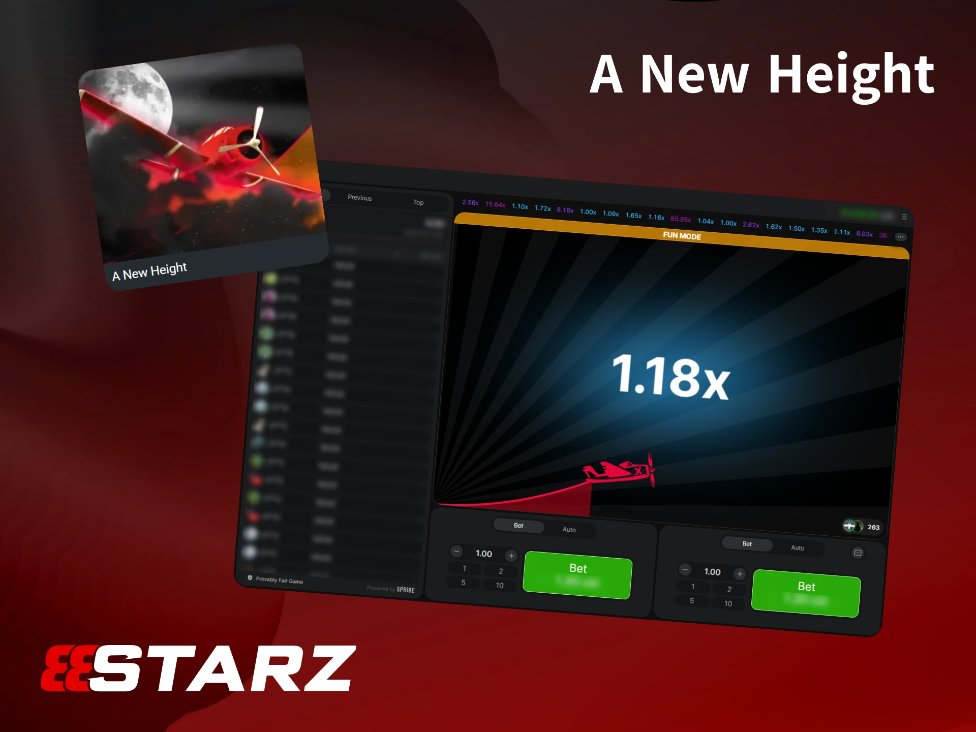 Claim the A New Height bonus to enjoy free plane flights every Monday at 888starz.