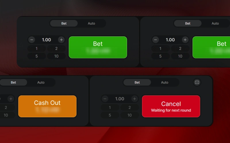 Use the convenient Aviator bet panel to adjust your stakes before the 888starz round.