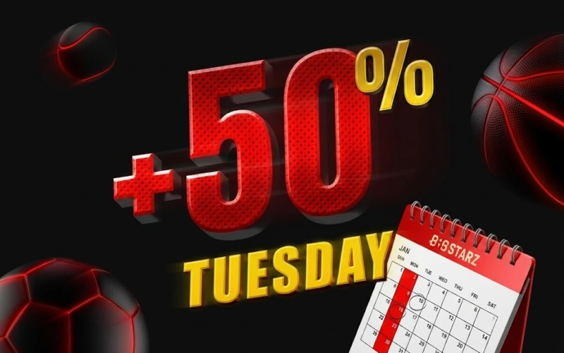 Maximize your balance using the 888starz Tuesday deposit bonus offers.