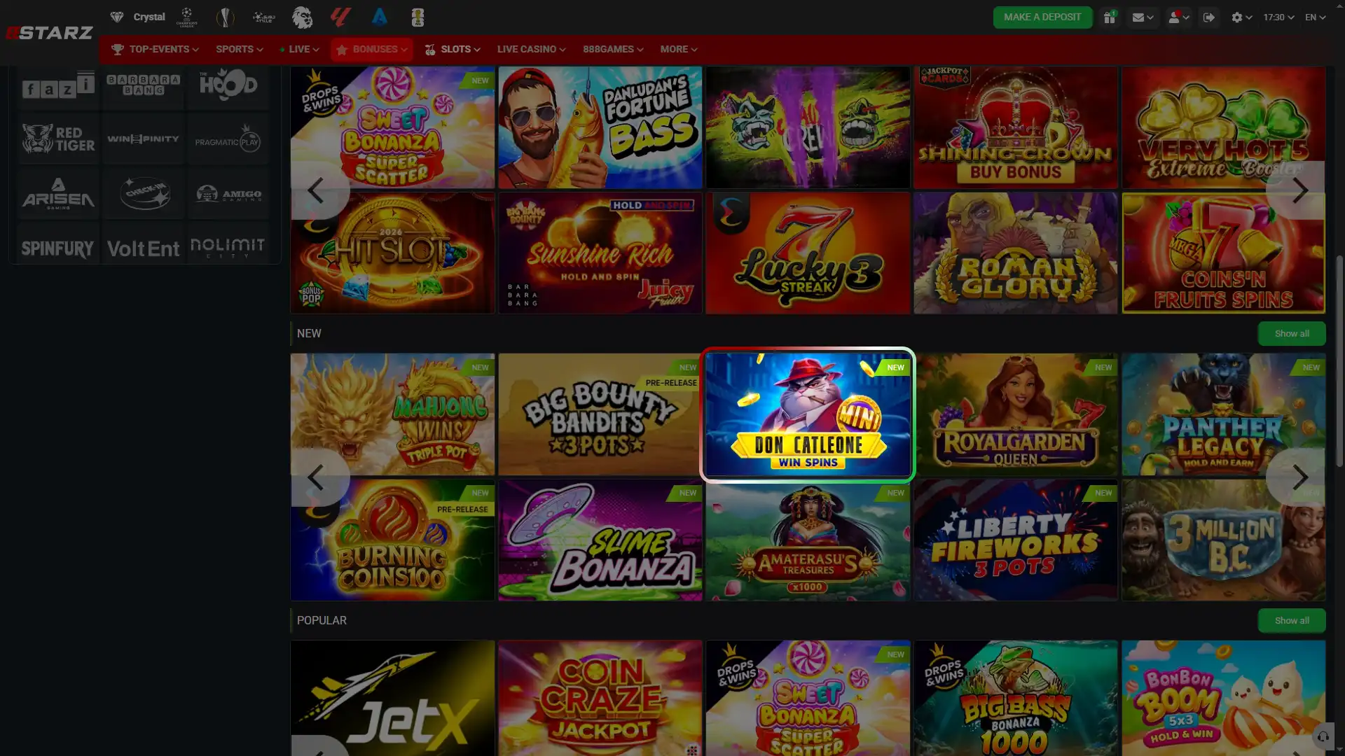 Start playing casino titles and enjoy unforgettable gaming sessions at 888starz Egypt.