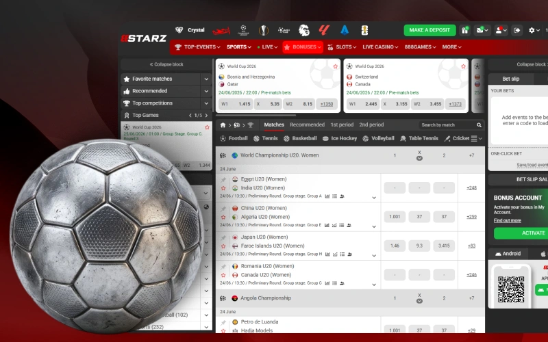 Place profitable bets on various major handball tournaments with 888starz.