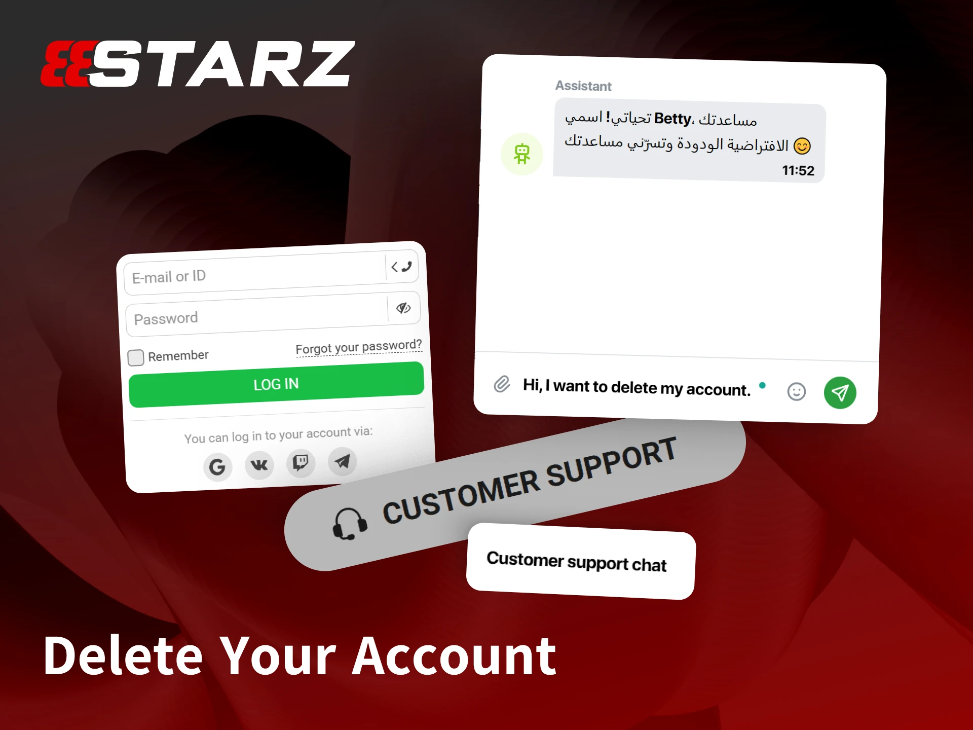 Find out how to close your profile after your 888starz registration if needed.