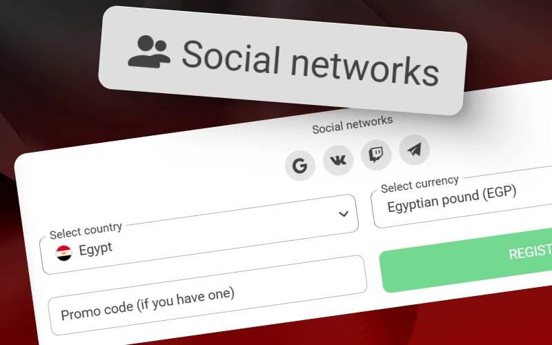 Connect your social networks for instant 888starz registration and fast access.